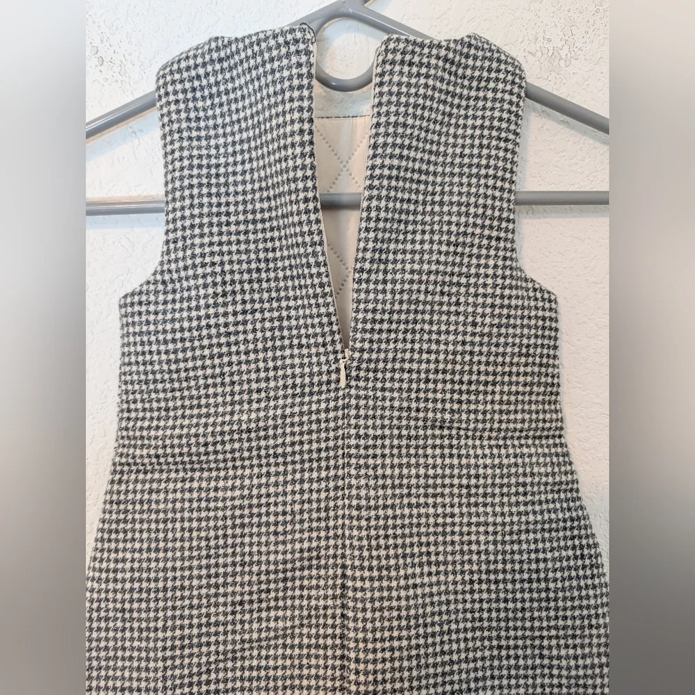 Lola And The Boys Grey Knit Sleeveless A-Line Kissing Bunnies Gingham Dress 2-3Y